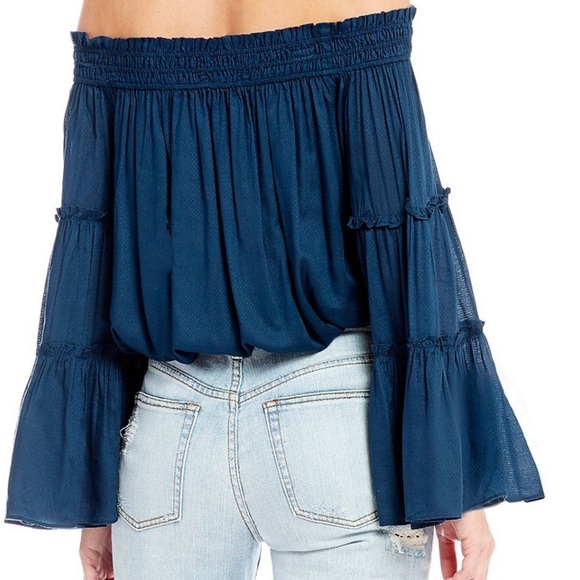 Free People off the shoulder top,  size S - Picture 2 of 4